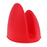 Max Silicone Hot Pot Holder Oven Grip Pinch Mitts Finger Tab Protector Red