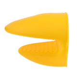 Max Silicone Hot Pot Holder Oven Grip Pinch Mitts Finger Tab Protector Yellow