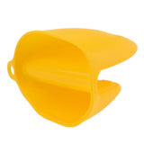 Max Silicone Hot Pot Holder Oven Grip Pinch Mitts Finger Tab Protector Yellow