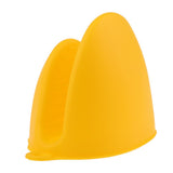 Max Silicone Hot Pot Holder Oven Grip Pinch Mitts Finger Tab Protector Yellow
