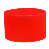 Maxbell Outdoor Silicone Round Non-slip Water Bottle Mug Cup Sleeve Cover red