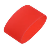 Maxbell Outdoor Silicone Round Non-slip Water Bottle Mug Cup Sleeve Cover red