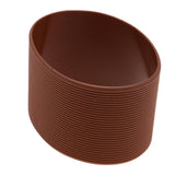 Maxbell Outdoor Silicone Round Non-slip Water Bottle Mug Cup Sleeve Cover brown
