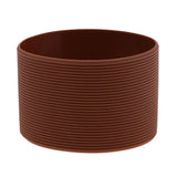 Maxbell Outdoor Silicone Round Non-slip Water Bottle Mug Cup Sleeve Cover brown