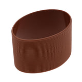 Maxbell Outdoor Silicone Round Non-slip Water Bottle Mug Cup Sleeve Cover brown