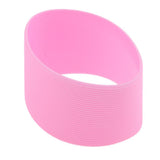 Maxbell Outdoor Silicone Round Non-slip Water Bottle Mug Cup Sleeve Cover pink