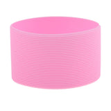 Maxbell Outdoor Silicone Round Non-slip Water Bottle Mug Cup Sleeve Cover pink