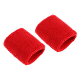 Maxbell Sports Basketball Badminton Unisex Cotton Sweatbands Wristbands red