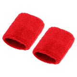 Maxbell Sports Basketball Badminton Unisex Cotton Sweatbands Wristbands red