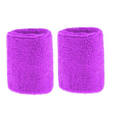 Maxbell Sports Basketball Badminton Unisex Cotton Sweatbands Wristbands light purple