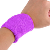 Maxbell Sports Basketball Badminton Unisex Cotton Sweatbands Wristbands light purple