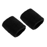 Maxbell Sports Basketball Badminton Unisex Cotton Sweatbands Wristbands black