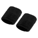 Maxbell Sports Basketball Badminton Unisex Cotton Sweatbands Wristbands black