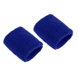 Maxbell Sports Basketball Badminton Unisex Cotton Sweatbands Wristbands royal blue