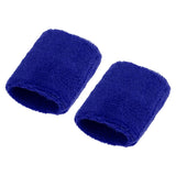 Maxbell Sports Basketball Badminton Unisex Cotton Sweatbands Wristbands royal blue