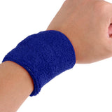 Maxbell Sports Basketball Badminton Unisex Cotton Sweatbands Wristbands royal blue