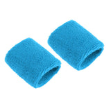 Maxbell Sports Basketball Badminton Unisex Cotton Sweatbands Wristbands light blue