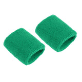 Maxbell Sports Basketball Badminton Unisex Cotton Sweatbands Wristbands grass green