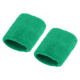 Maxbell Sports Basketball Badminton Unisex Cotton Sweatbands Wristbands grass green