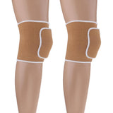 Maxbell Outdoor Exercise Dance Soccer Roller Skating Protective Knee Sleeve Pad  Beige