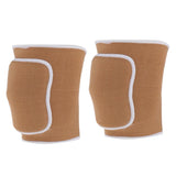 Maxbell Outdoor Exercise Dance Soccer Roller Skating Protective Knee Sleeve Pad  Beige