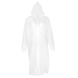 Maxbell Adults Teens Emergency Raincoat Waterproof Poncho Rain Cape white