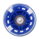 Maxbell 4Pcs Inline Sliding Flash PU Roller Skate Wheels for Skating Shoes blue