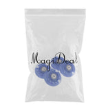 Maxbell 4Pcs Inline Sliding Flash PU Roller Skate Wheels for Skating Shoes blue