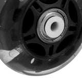 Maxbell 4Pcs Inline Sliding Flash PU Roller Skate Wheels for Skating Shoes black