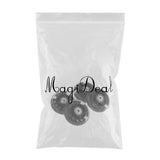 Maxbell 4Pcs Inline Sliding Flash PU Roller Skate Wheels for Skating Shoes black