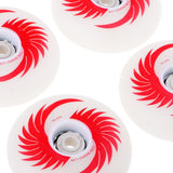 Maxbell 4pcs PU Magnetic Light Up Skates Wheels for Roller Inline Skates 76mm Red