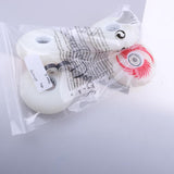 Maxbell 4pcs PU Magnetic Light Up Skates Wheels for Roller Inline Skates 76mm Red