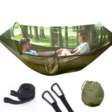 Maxbell Camping Hammock with Mosquito Net for Outdoor Hiking Travel Backyard  ArmyGreen