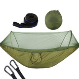 Maxbell Camping Hammock with Mosquito Net for Outdoor Hiking Travel Backyard  ArmyGreen