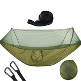Maxbell Camping Hammock with Mosquito Net for Outdoor Hiking Travel Backyard  ArmyGreen