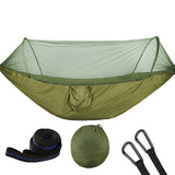 Maxbell Camping Hammock with Mosquito Net for Outdoor Hiking Travel Backyard  ArmyGreen