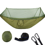 Maxbell Camping Hammock with Mosquito Net for Outdoor Hiking Travel Backyard  ArmyGreen