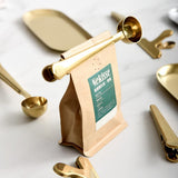 Maxbell 2-in-1 Stainless Steel Coffee Spoon with Food Storage Sealing Bag Clip