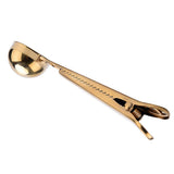 Maxbell 2-in-1 Stainless Steel Coffee Spoon with Food Storage Sealing Bag Clip