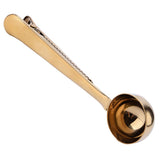 Maxbell 2-in-1 Stainless Steel Coffee Spoon with Food Storage Sealing Bag Clip