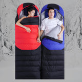 Maxbell Outdoor Envelope Sleeping Bags Quilt Camping Waterproof Warm Blanket Mat Red