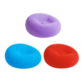 Maxbell Inflating Beach Camping Lounger Sofa Back Pillow Cushion Chair Air Bed Couch Purple