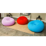 Maxbell Inflating Beach Camping Lounger Sofa Back Pillow Cushion Chair Air Bed Couch Purple