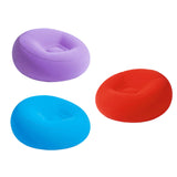 Maxbell Inflating Beach Camping Lounger Sofa Back Pillow Cushion Chair Air Bed Couch Purple