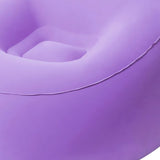 Maxbell Inflating Beach Camping Lounger Sofa Back Pillow Cushion Chair Air Bed Couch Purple
