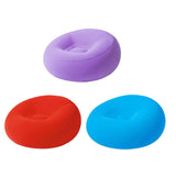 Maxbell Inflating Beach Camping Lounger Sofa Back Pillow Cushion Chair Air Bed Couch Purple