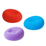 Maxbell Inflating Beach Camping Lounger Sofa Back Pillow Cushion Chair Air Bed Couch Purple