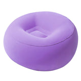 Maxbell Inflating Beach Camping Lounger Sofa Back Pillow Cushion Chair Air Bed Couch Purple