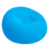 Maxbell Inflating Beach Camping Lounger Sofa Back Pillow Cushion Chair Air Bed Couch Blue