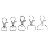 Maxbell 10Pcs Swivel Clasps Lanyard Snap Hook Lobster Claw Clasp Jewelry Findings 10mm